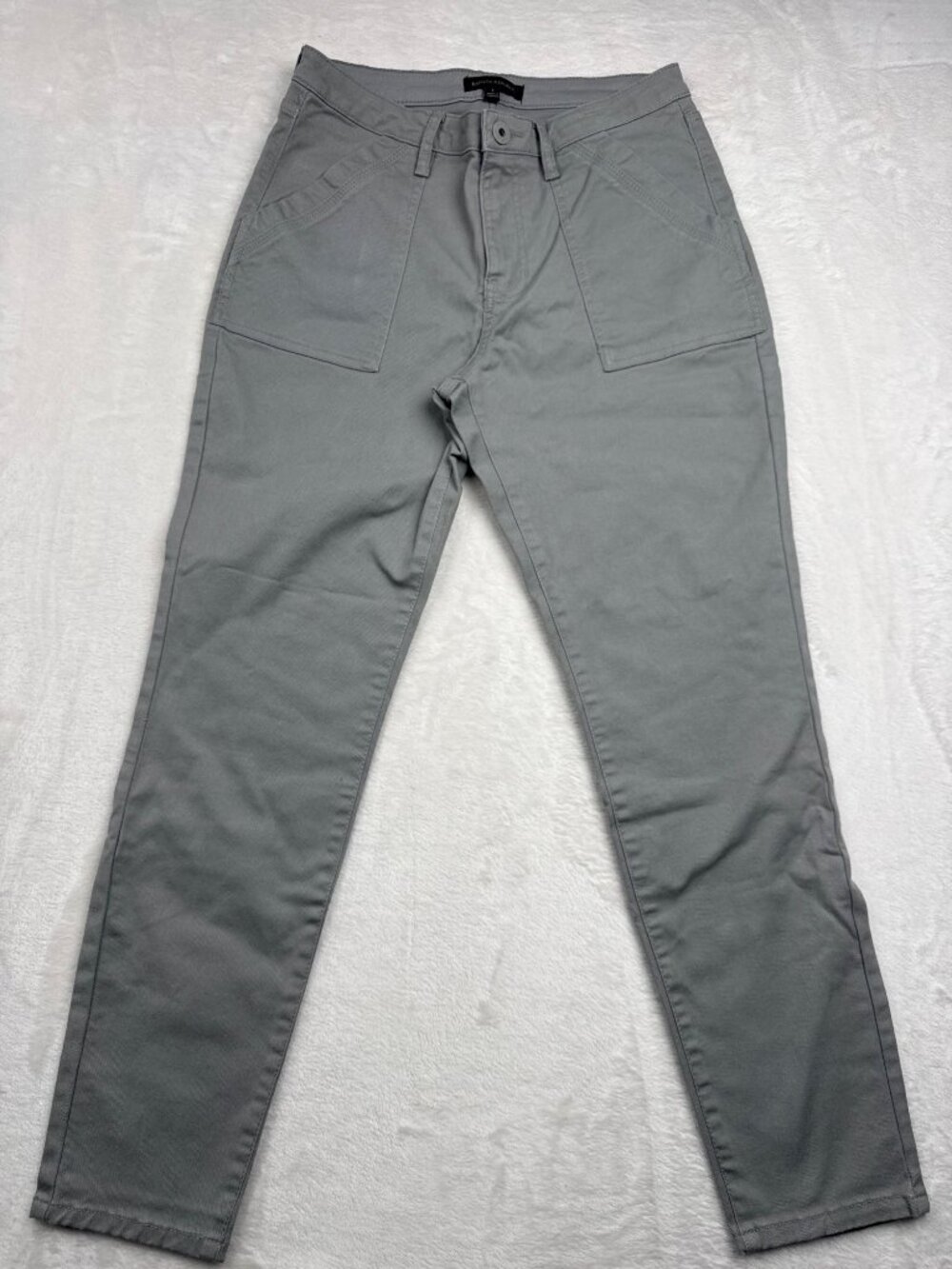 Banana Republic Womens Gray High-Waisted Utility Pants Size 4 - Cotton Blend